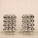 Pair of  Kare design table lamps model 62455 with chromed plastic bubbles