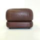 Dark brown leather Sapporo armchair for Mobil Girgi