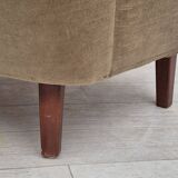 1960s, Danish 2 seater sofa, original condition, furniture velour, beech wood legs.