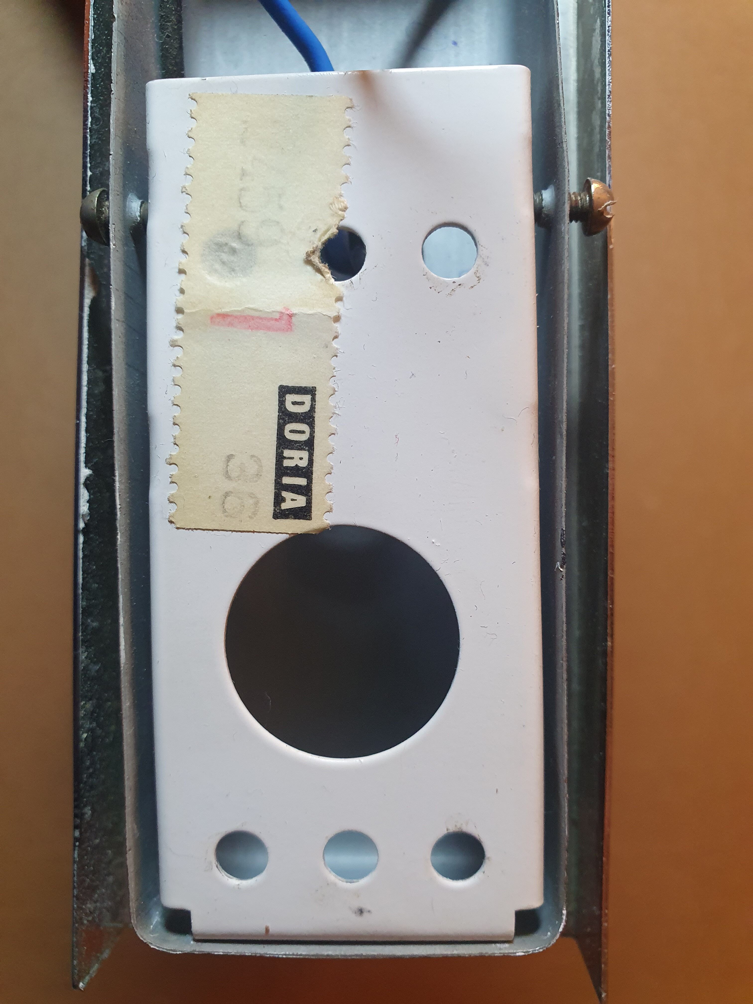 Pair of space age wall lights by Doria Leuchten