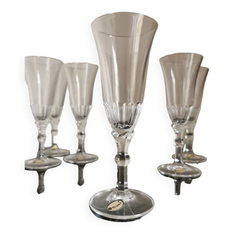 New bohemian crystal flute 6pcs available