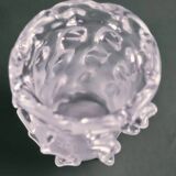 Vase en cristal moulé, Schneider, 1950s