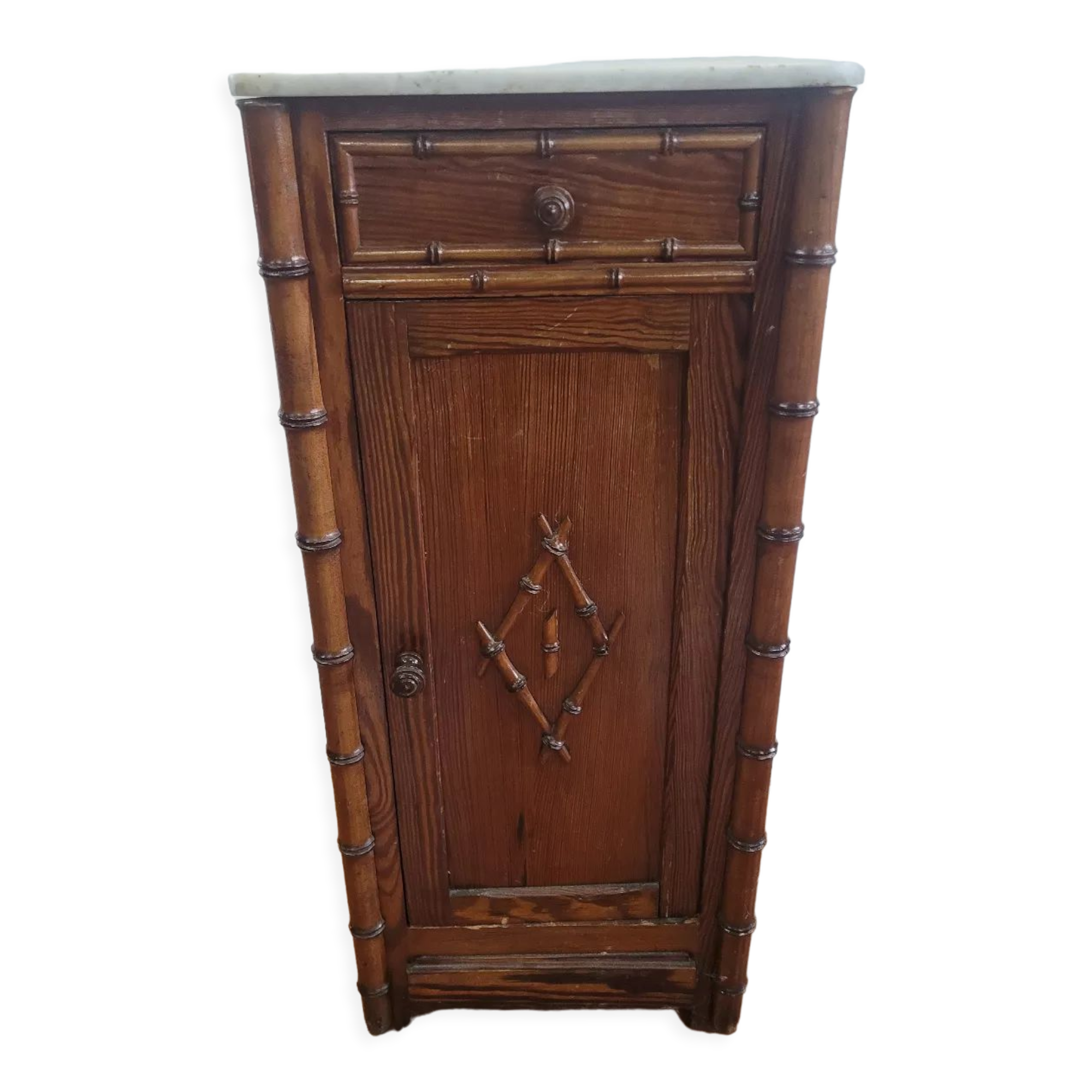 Bamboo wooden bedside table