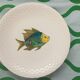 Gien plate "Halong Bay" – fish design – vintage