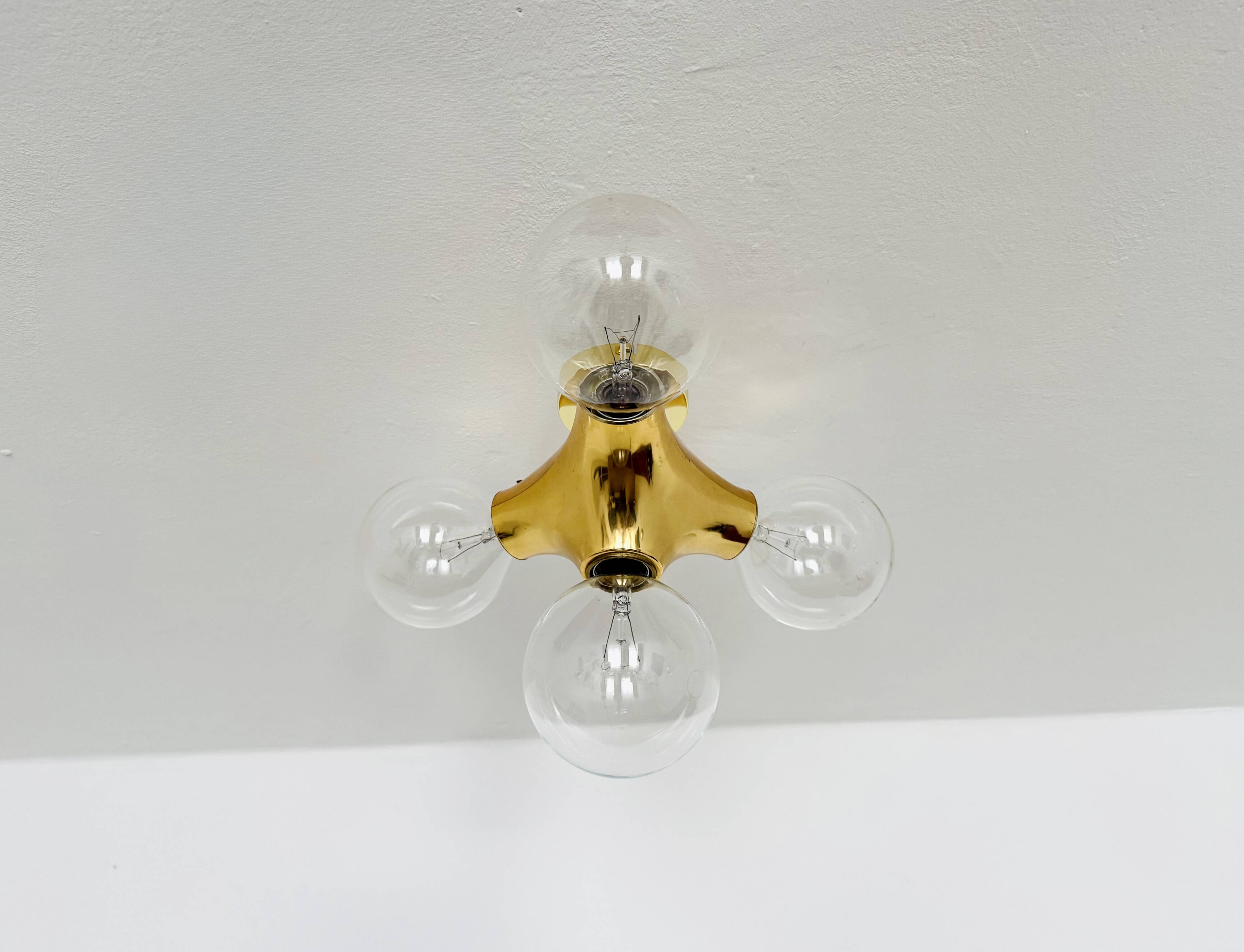 1 des 2 lampes encastrées Sputnik Gemini par Gebrüder Cosack