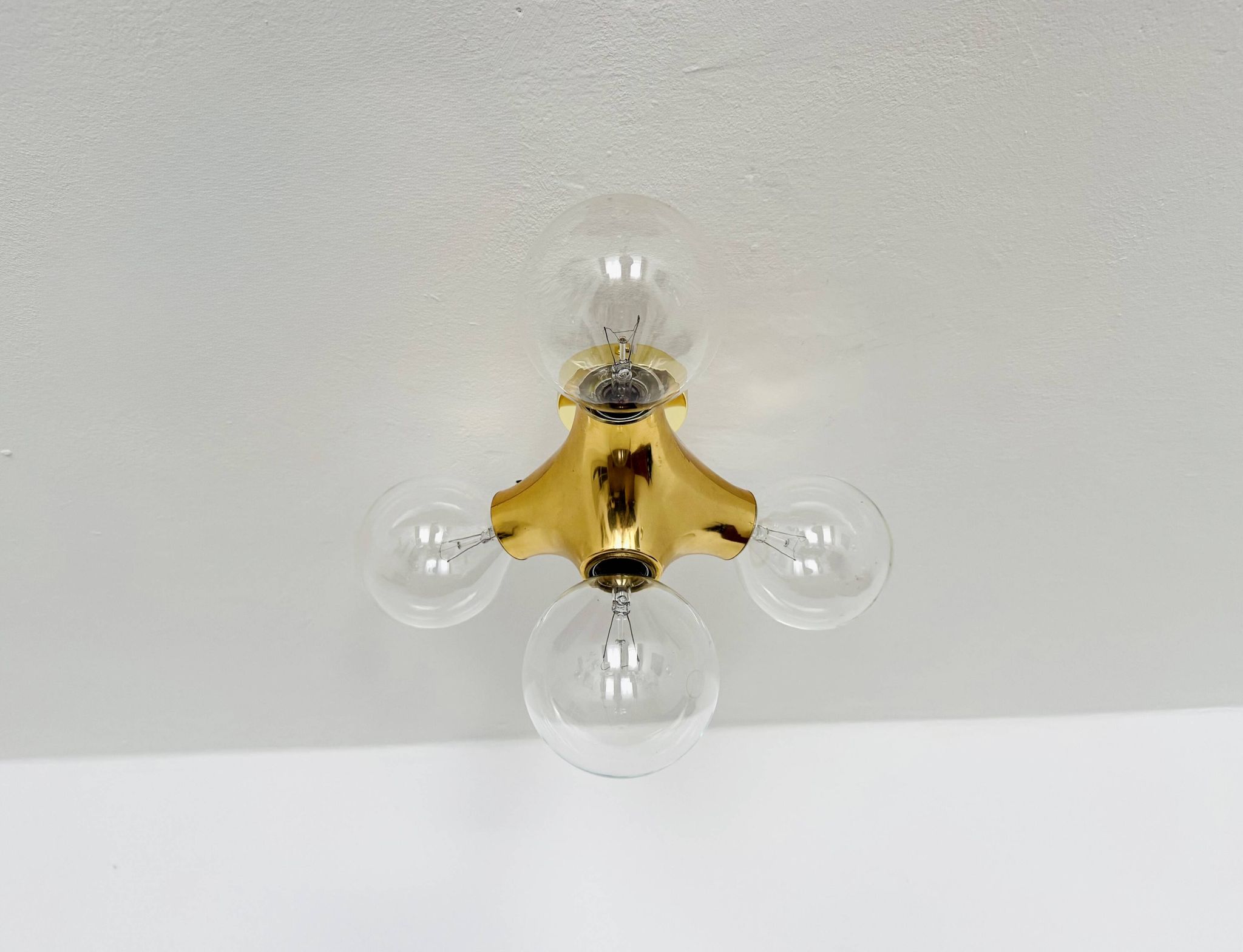 1 of 2 Sputnik Gemini Flush Lamps by Gebrüder Cosack