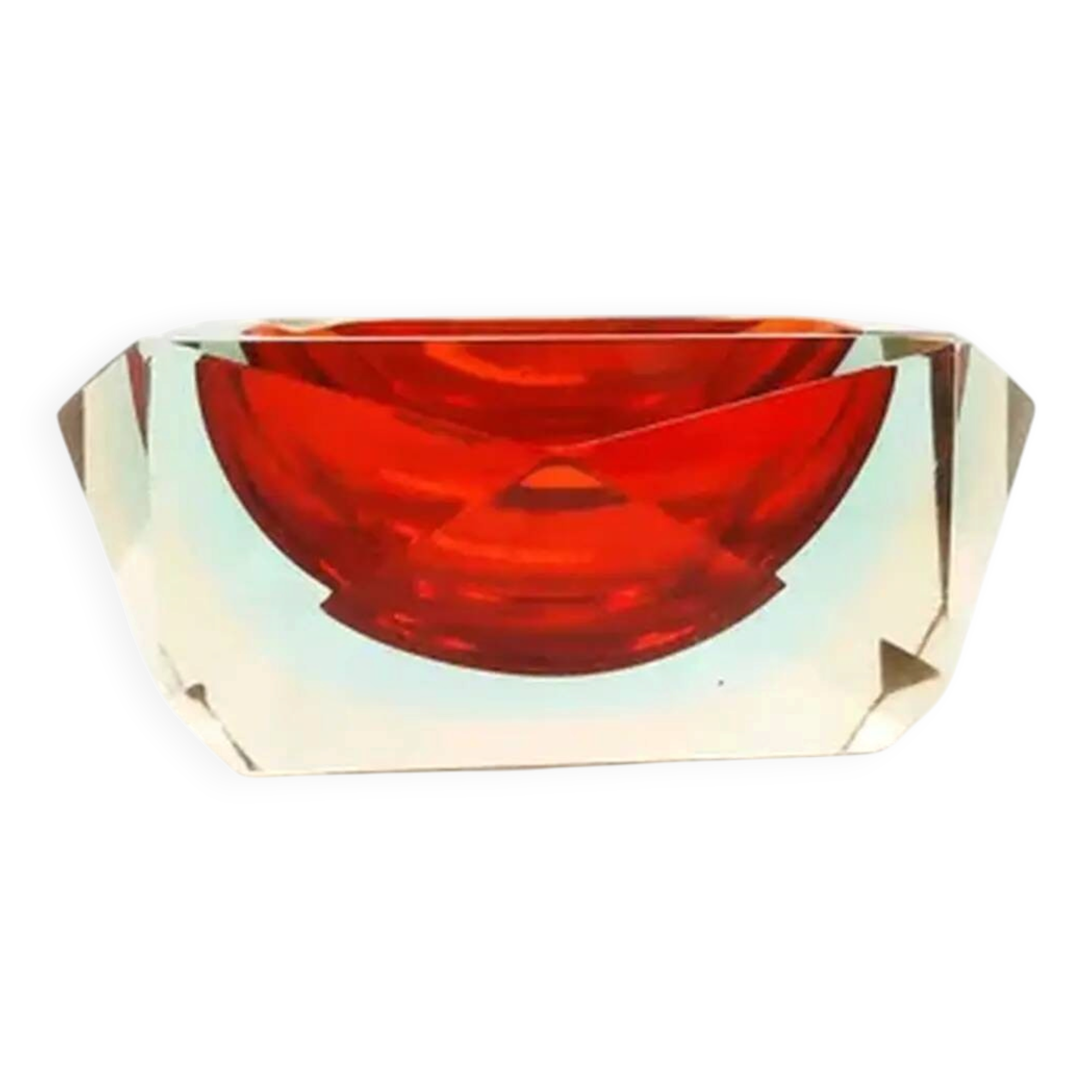 Vide-poche Murano, moderne du milieu du siècle, verre sommerso, Italie, années 1950