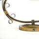 Art Nouveau wall lamp, brass glass, Poland, 1970s