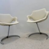 Euro Steel Furniture Idée 2000 Table and Chairs Set Boris Tabacoff
