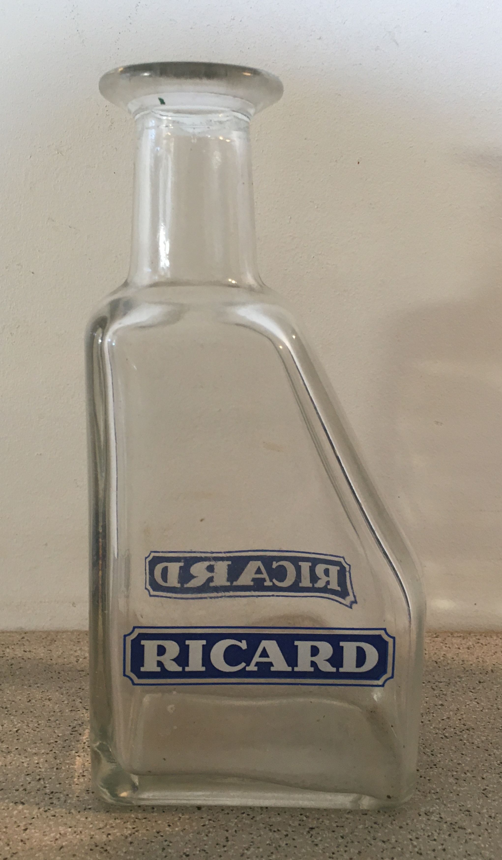 Ricard carafe in vintage glass 70s 1/2 liter