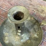 Brass hand candle holder