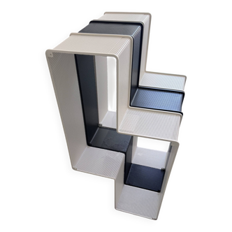 Dedal black metal shelf / Matégot reissue