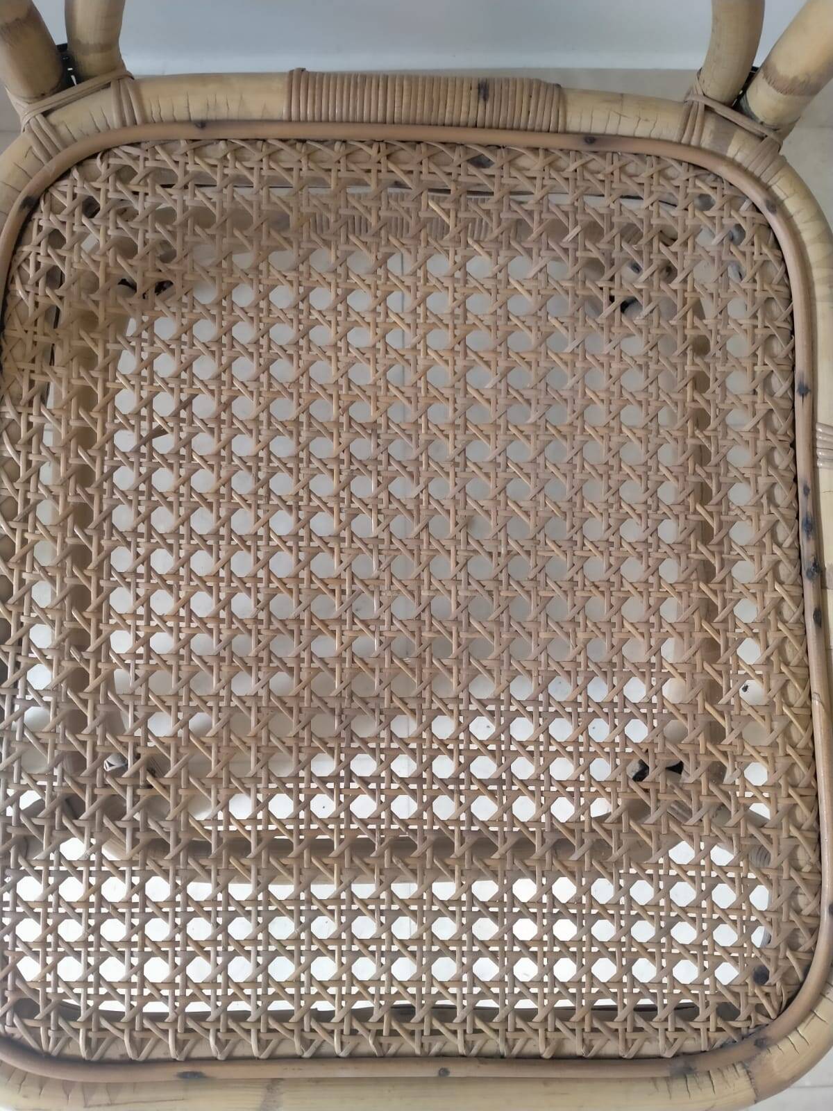 Pair of rattan chairs