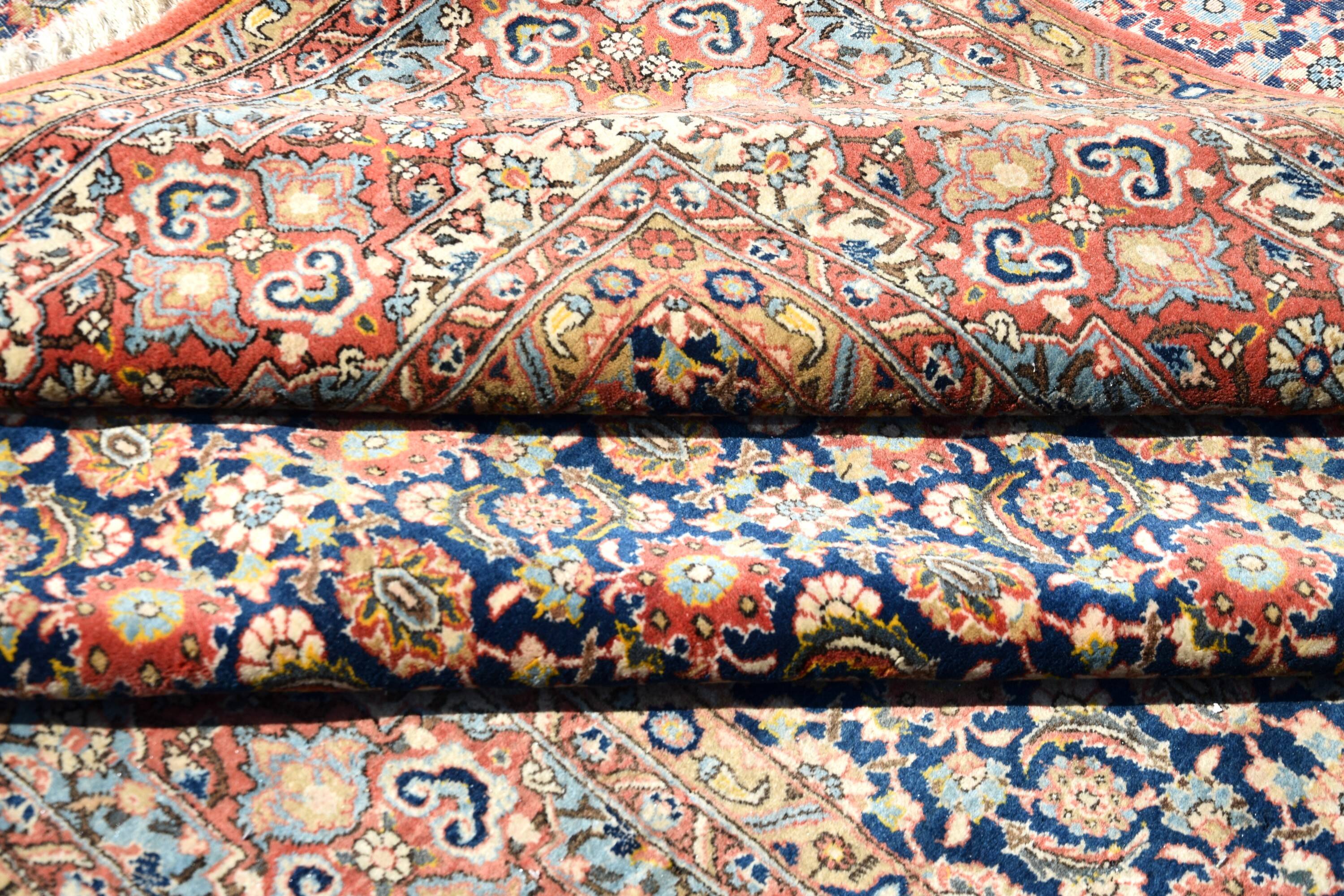 Iran GHOUM oriental rug - : 3.33 X 2.35 Meters -