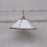 Hexagonal opaline metro light pendant lantern