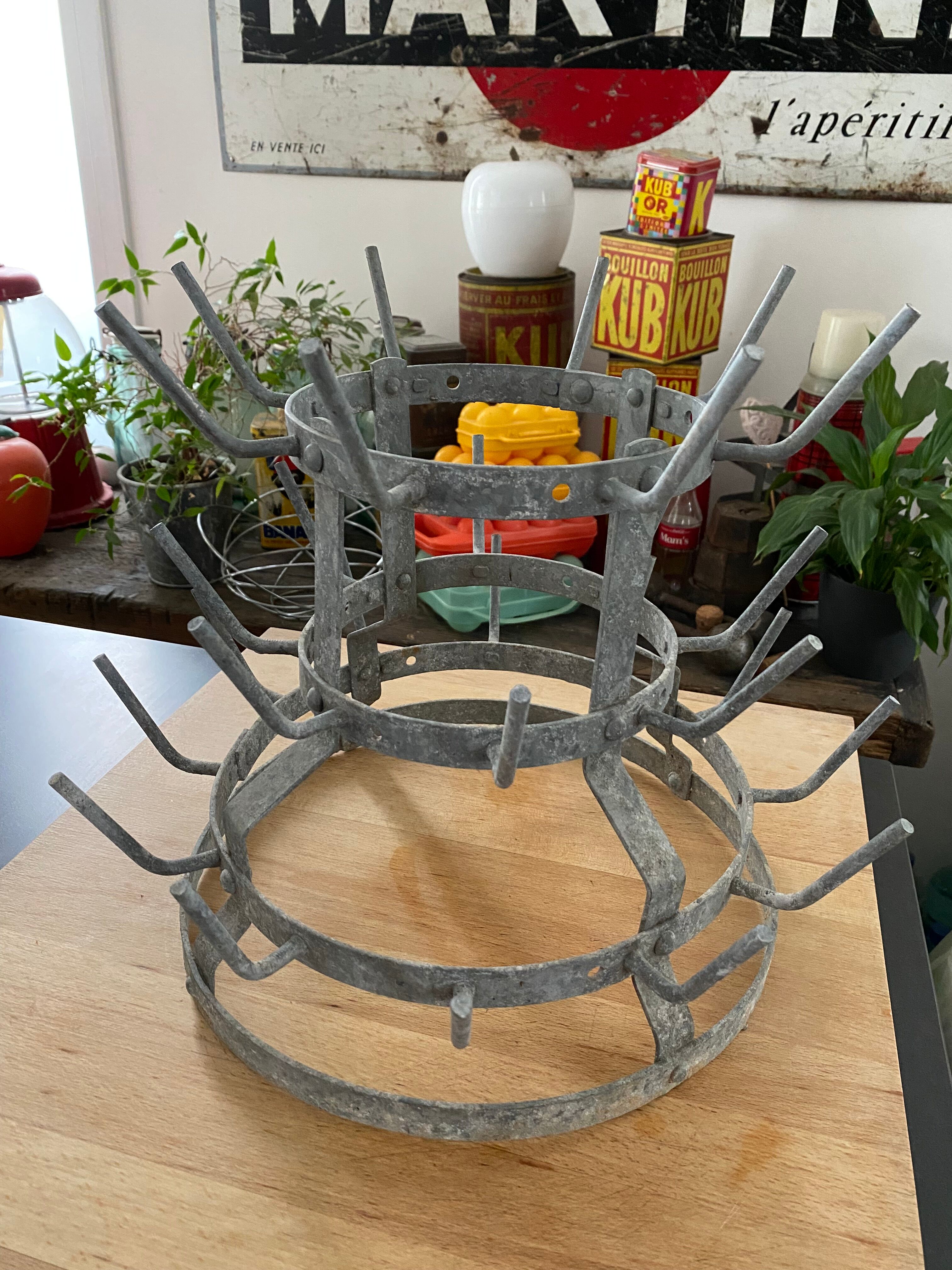 Hedgehog with vintage bottles