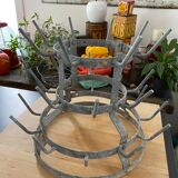 Hedgehog with vintage bottles