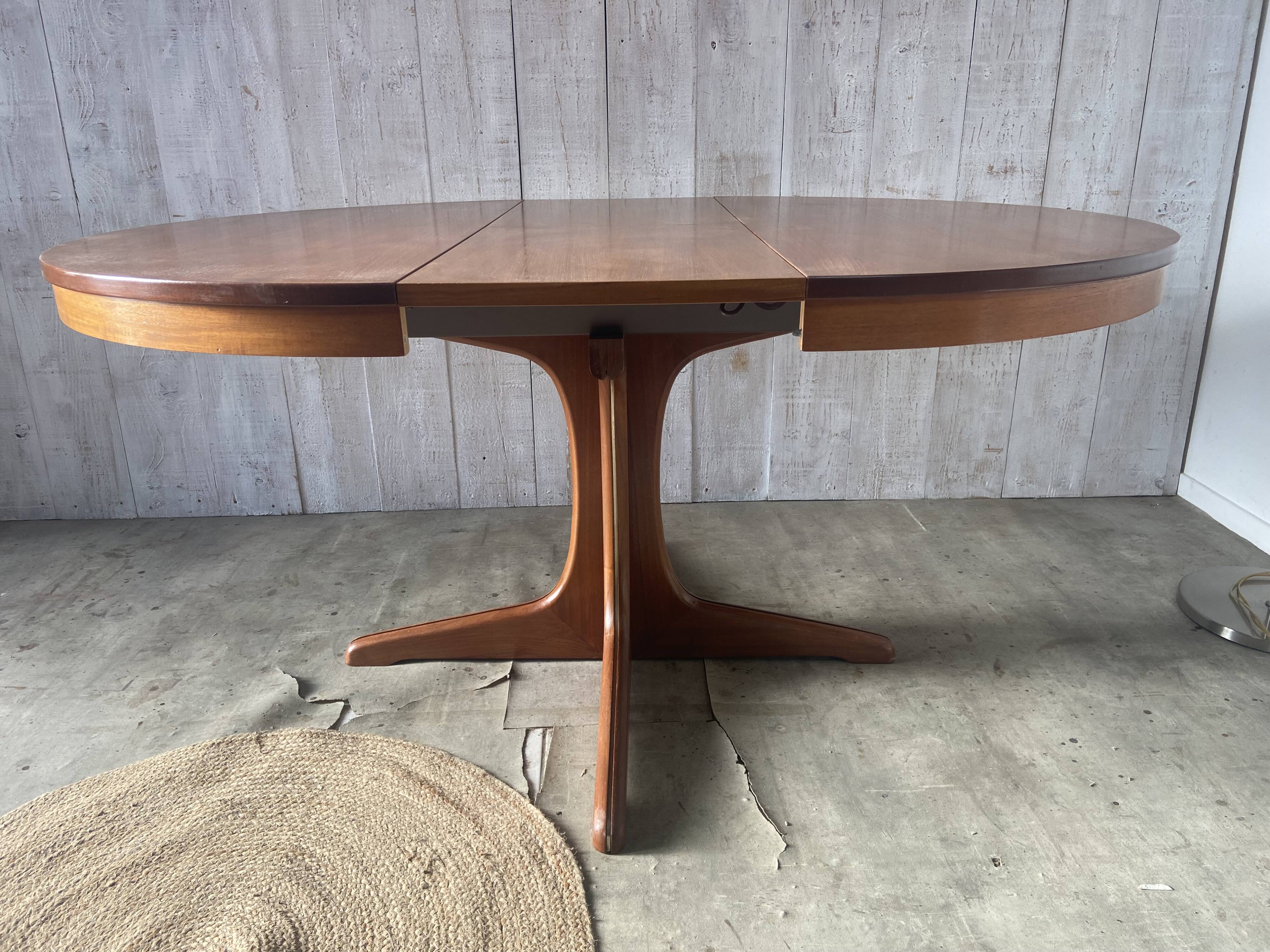 Table ronde extensible vintage