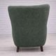1960s, Danish armchair, original condition, furniture fabric, beech wood legs.
