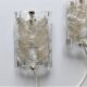 Pair of Scandinavian glass wall lamps, Vitrika, circa 1960