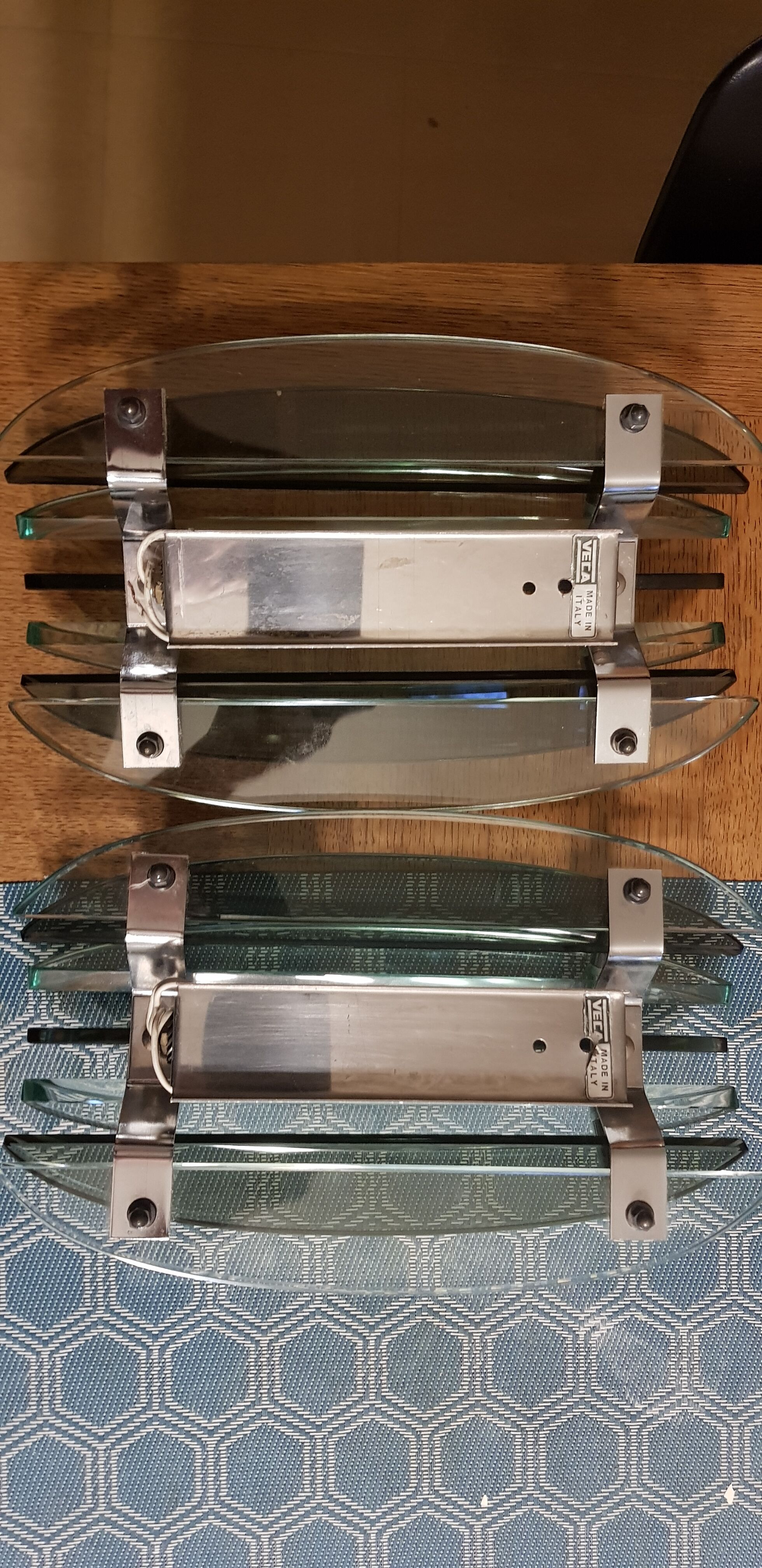 Veca pair of vintage wall light dating from the 1960s.