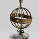 Lampe de table vintage en forme de sphère armillaire