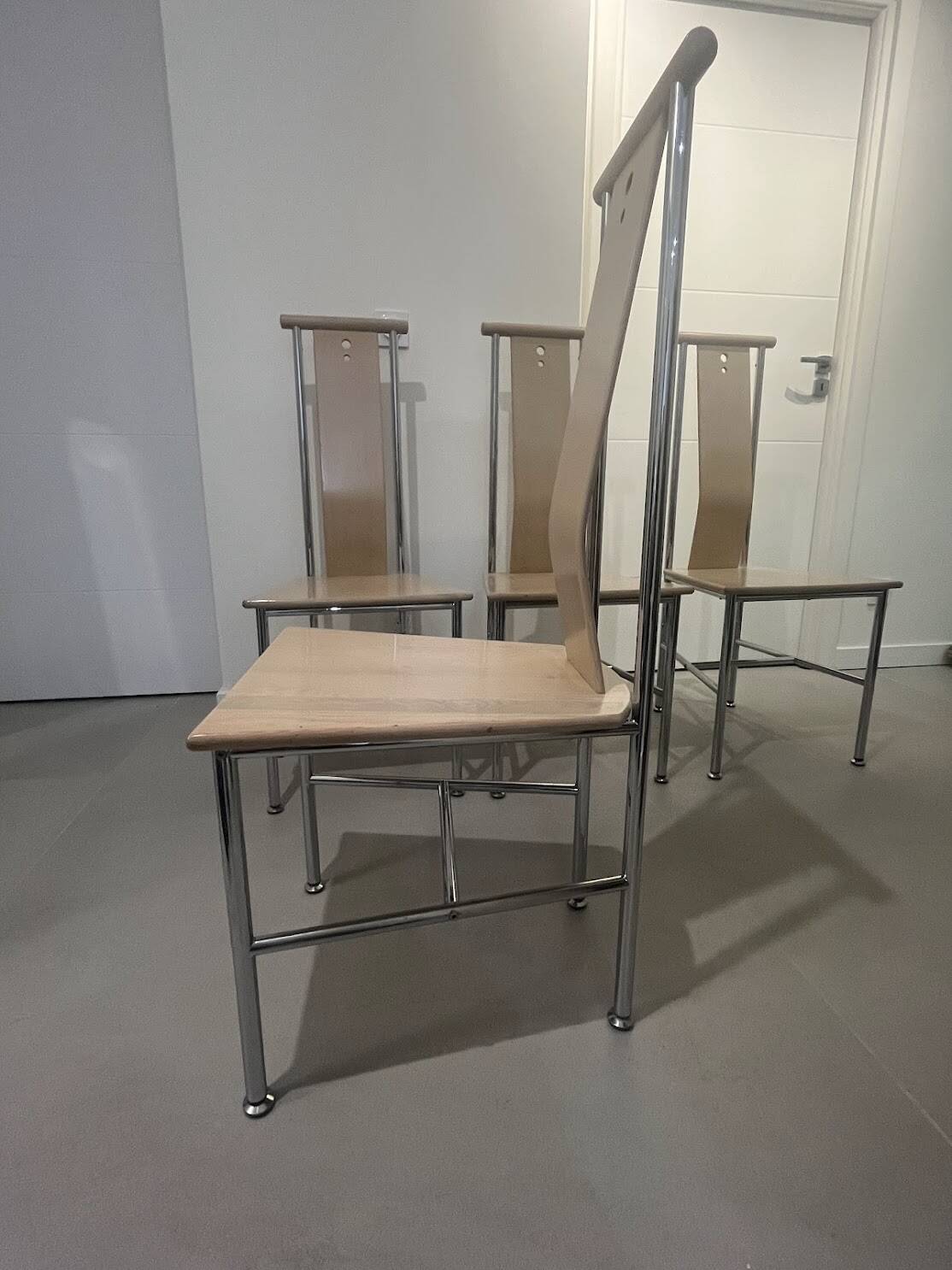 Lot de 4 chaises modèle « Turku » de Carine Karlsson - Ikea 1990