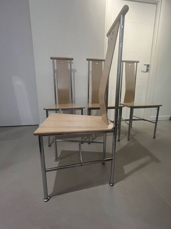 Lot de 4 chaises modèle « Turku » de Carine Karlsson - Ikea 1990