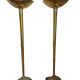 Empire style golden floor lamp