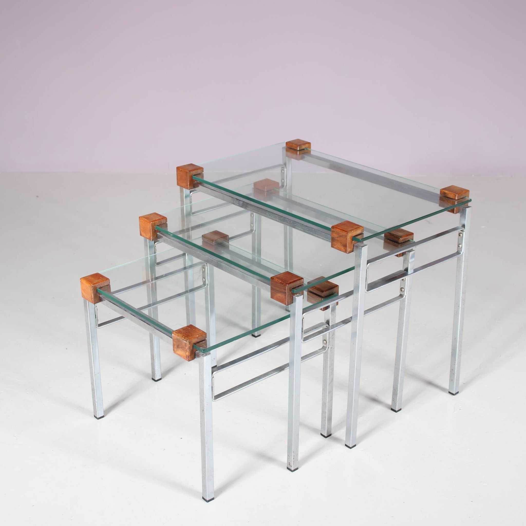 1960s Modern nesting tables from the Netherlands