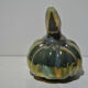 Ceramic pouring jug Rambervilliers art deco flamed sandstone metallic reflection