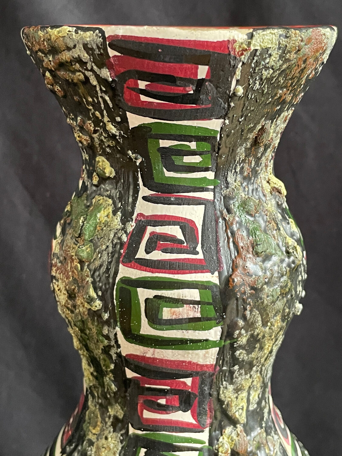 Vase vintage année 50 lave