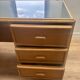 Rattan and bamboo desk
