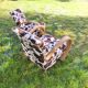 Pair of Art Deco cowhide armchairs