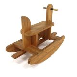 Cheval à bascule en bois, Suède, 1970