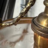 Crystal and bronze lantern