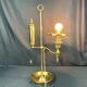 Ancienne lampe Quintet globe opaline XXème