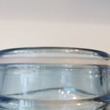 Coffee and sugar jars in blue glass and aluminum