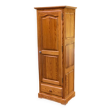 Scandinavian single-door solid wood wardrobe with hanging space