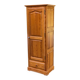 Scandinavian single-door solid wood wardrobe with hanging space