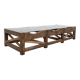 Grande table basse primitive, années 1900