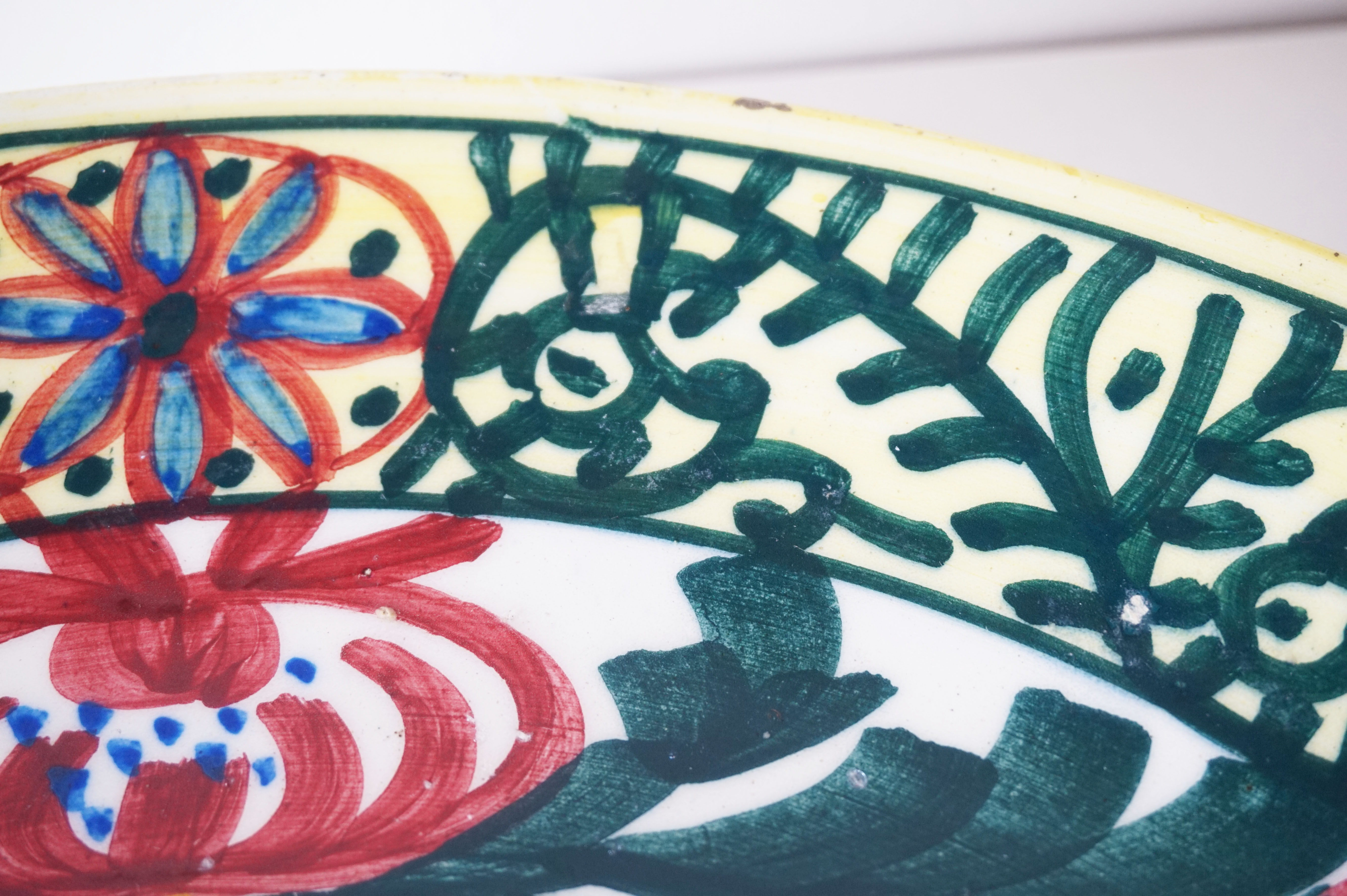 Large vintage Spanish ceramic dish