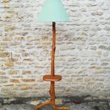 Wooden floor lamp