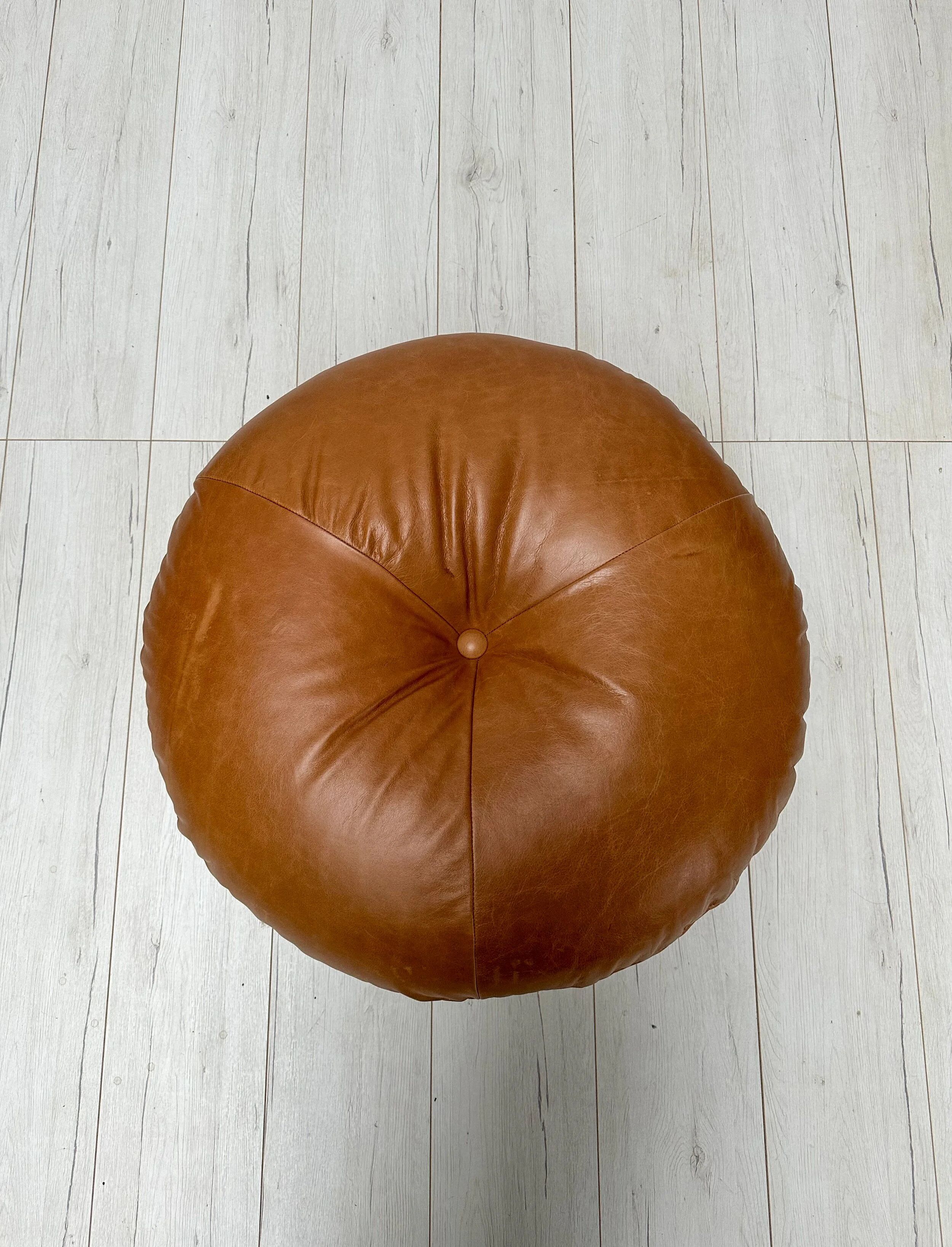1960s Vintage leather 'Karate' Chair Set by Michel Cadestin for Airborne