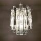 Austrian Ice Glass Chandelier by J.T. Kalmar