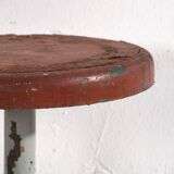 Industrial Style Round Metal Stool (c.1950) #9