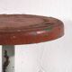 Industrial Style Round Metal Stool (c.1950) #9