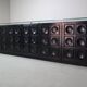 Black brutalist sideboard by Frans Defour, Belgium 1970's