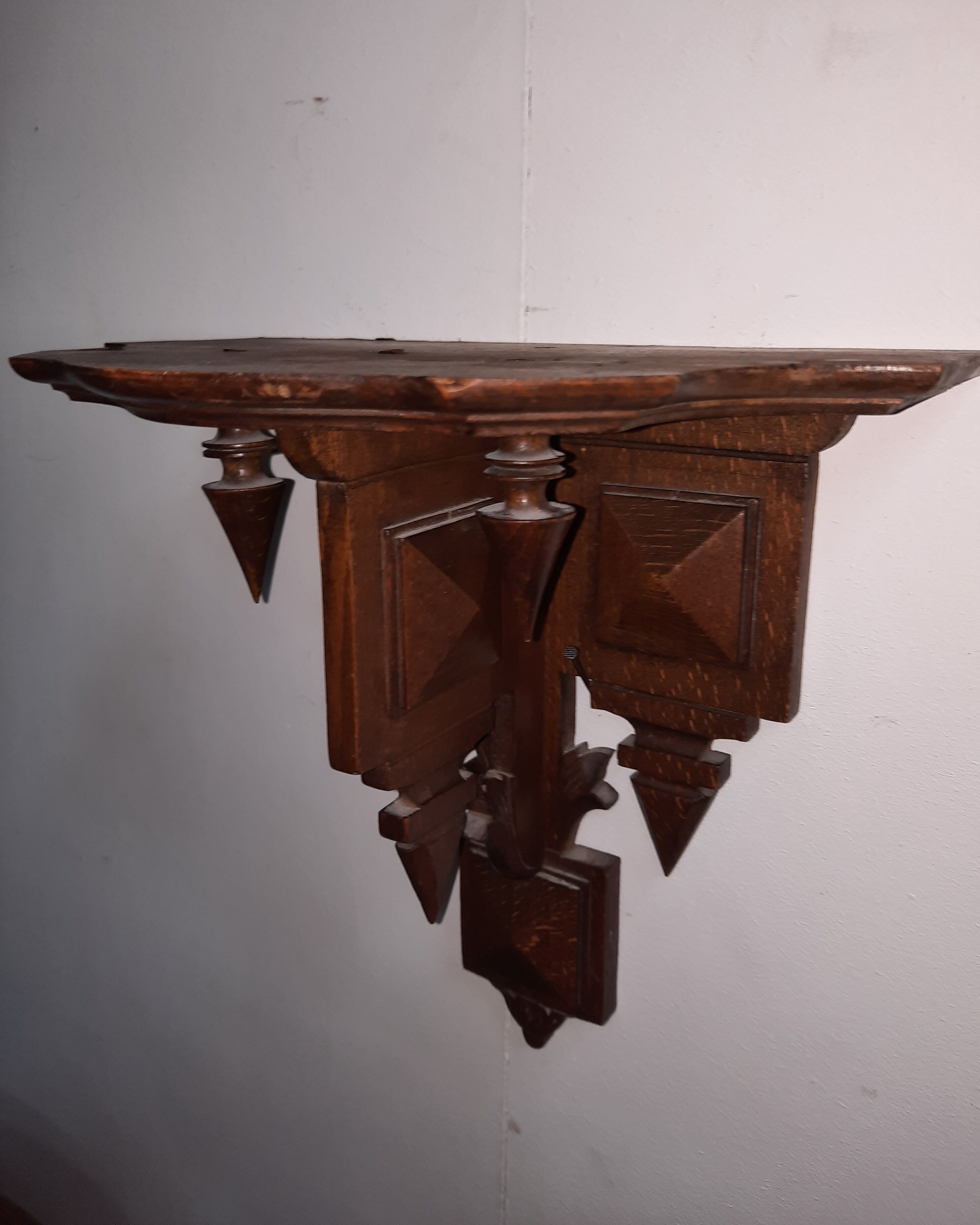 Small solid wood console