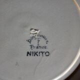Assiettes plates faience 1900 Badonviller collection Nikito